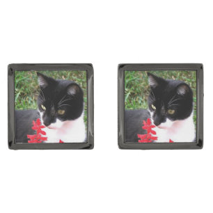 Awesome Tuxedo Cat Cufflinks