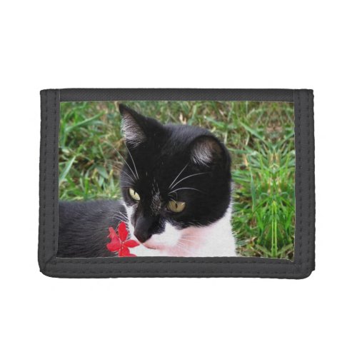 Awesome Tuxedo Cat Trifold Wallet