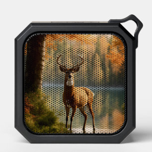 Awesome Twelve Point Buck in Autumn Waters Bluetooth Speaker