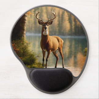 Awesome Twelve Point Buck in Autumn Waters Gel Mouse Pad