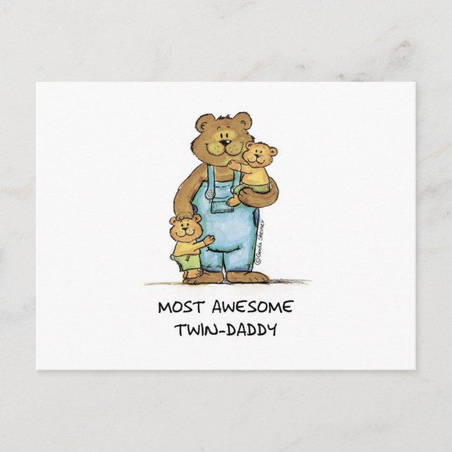 Awesome Twin Daddy Postcard (Front)