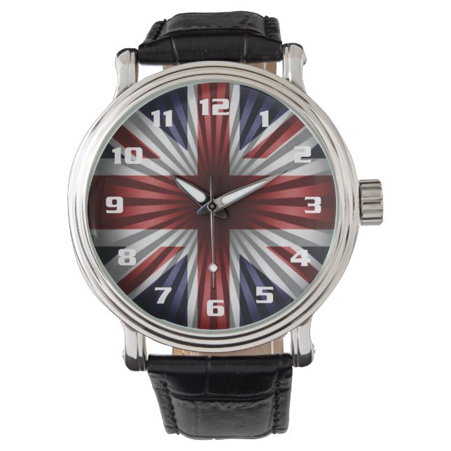 Awesome U.K Flag The union Jack Cool Watch (Front)