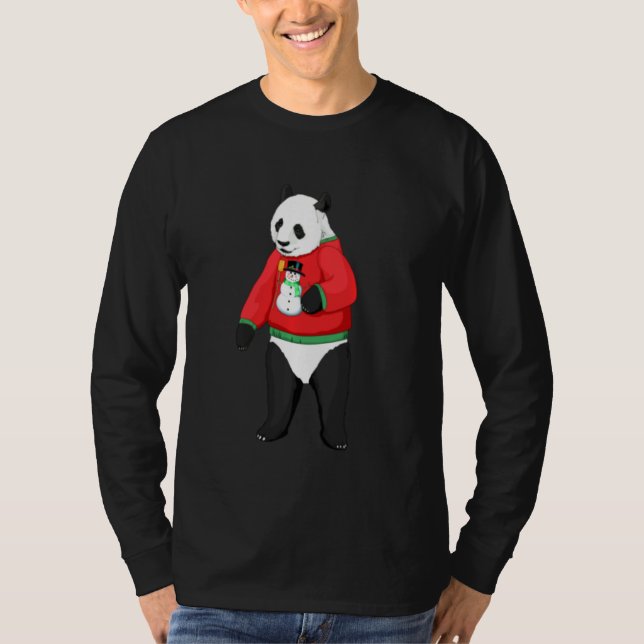 Awesome Ugly Sweater Panda For People Who Love Pan (Front)