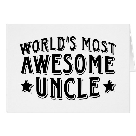 Awesome Uncle Cards (Front Horizontal)
