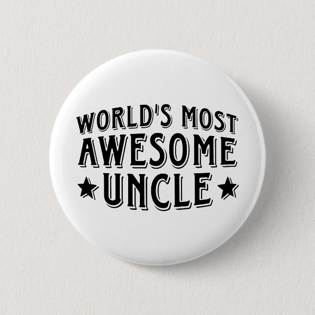 Awesome Uncle Pinback Button (Front)