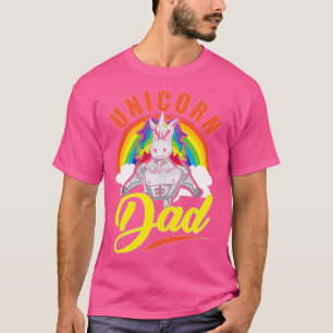Awesome Unicorn Dad Cool Unicorn Dads T-Shirt