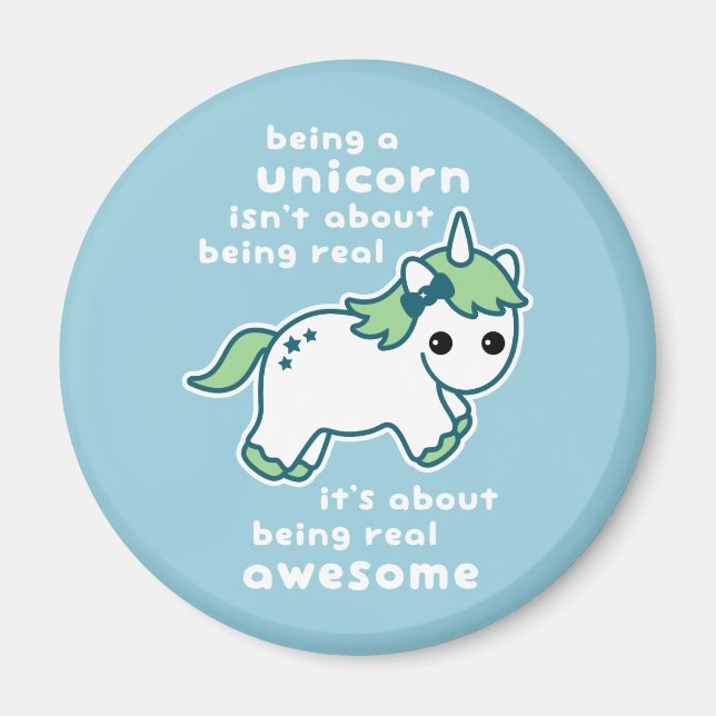 Awesome Unicorn Magnet (Front)