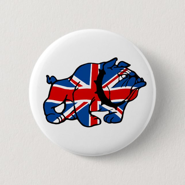 Awesome Union Jack Pinback Button (Front)