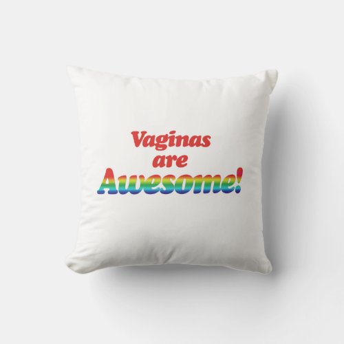 AWESOME V THROW PILLOW