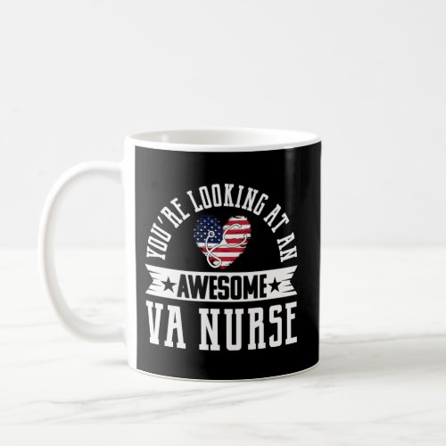 Awesome Va Nurse Veteran Nursing Coffee Mug