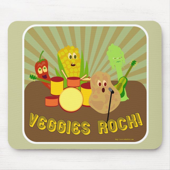 Awesome Veggie Band! Mouse Pad (Front)