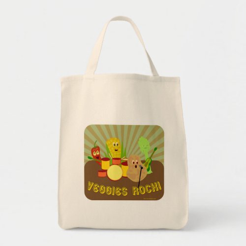 Awesome Veggies Rock Tote Bag