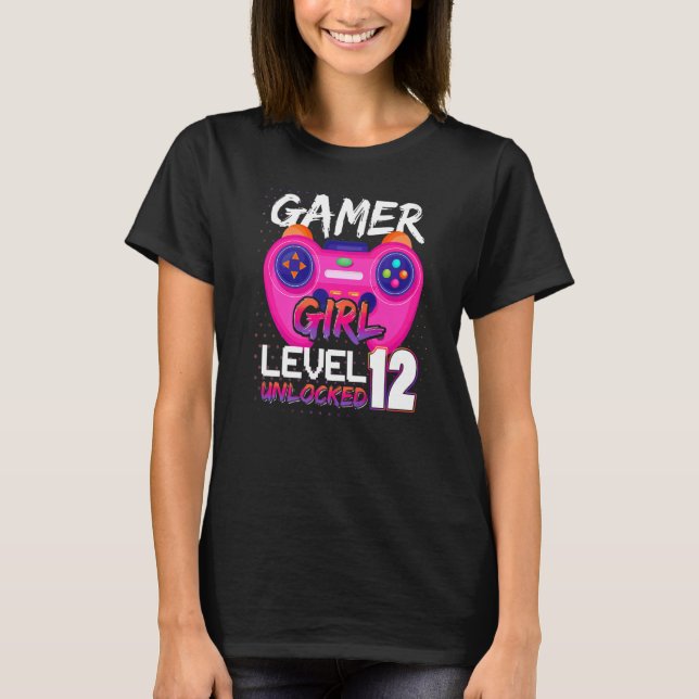 Awesome Video Games Controller Level 12 Unlocked G T-Shirt (Front)