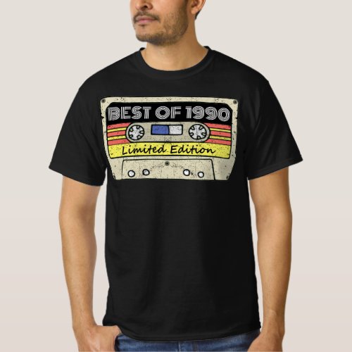 Awesome Vintage Cassette Tape Customized Birthday T_Shirt