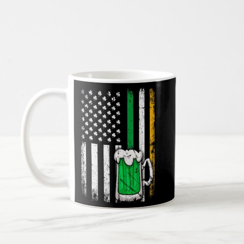 Awesome Vintage Irish Beer American Flag St Patric Coffee Mug