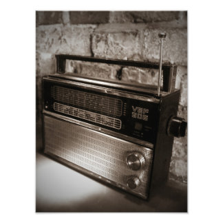 Awesome Vintage Radio Print