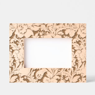 Awesome Vintage Sepia Floral Pattern  Engraved Frames