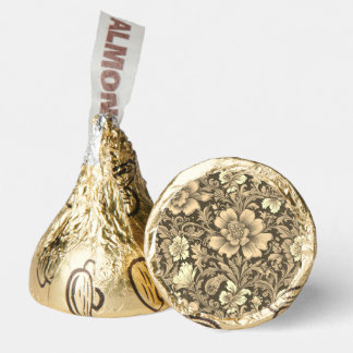 Awesome Vintage Sepia Floral Pattern  Hershey®'s Kisses®