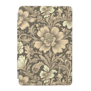 Awesome Vintage Sepia Floral Pattern iPad Mini Cover
