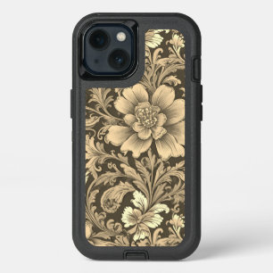Awesome Vintage Sepia Floral Pattern iPhone 13 Case
