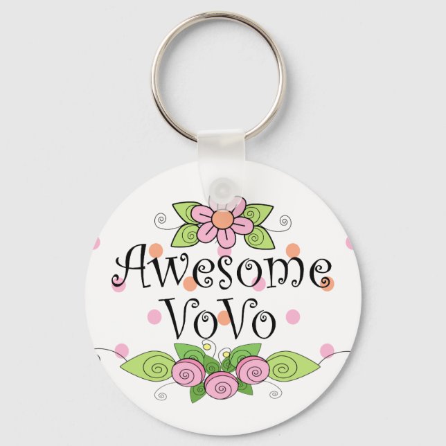 Awesome VoVo T-Shirt Keychain (Front)