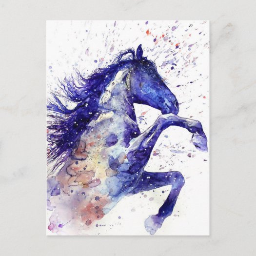Awesome Watercolor Horse Painting