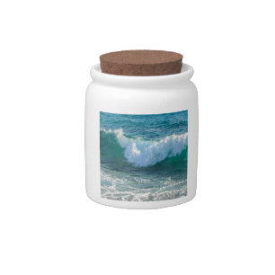 Awesome Wave sea shore nautical ocean nature Candy Jar