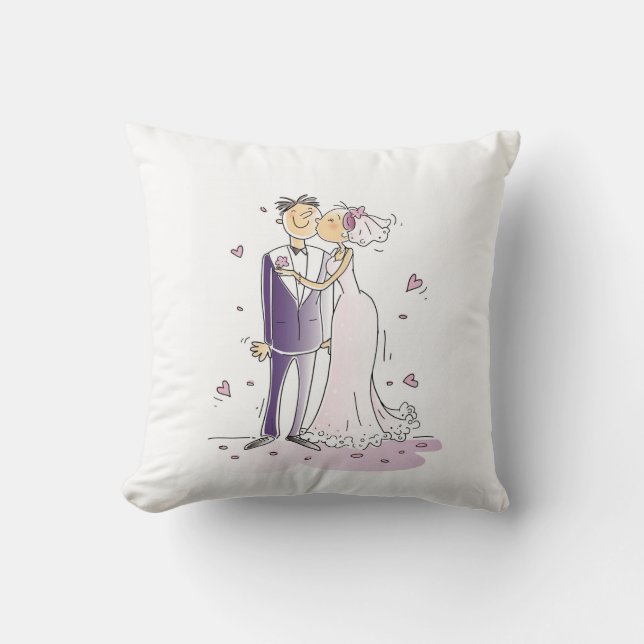 Awesome wedding on pillow (Front)