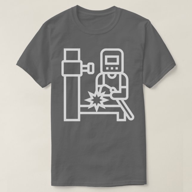 Awesome Welders Welding Print Simple T-Shirt (Design Front)