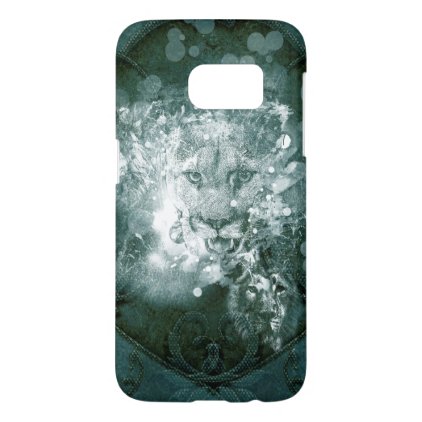 Awesome white lion samsung galaxy s7 case