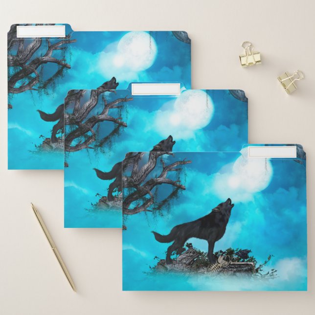Awesome wolf file folder (Set)