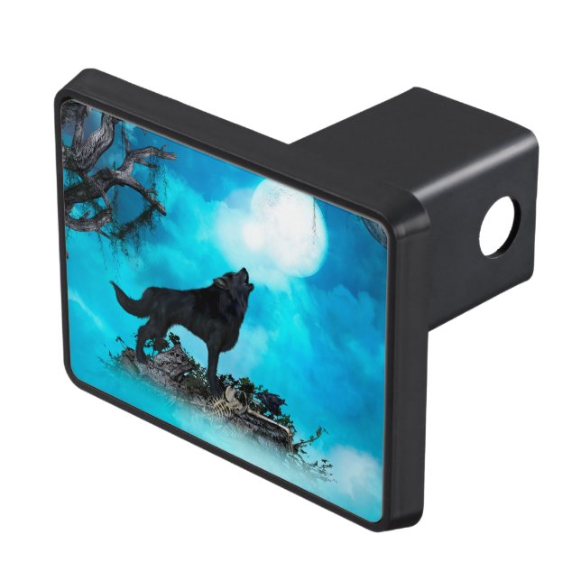 Awesome wolf hitch cover (Top Right)