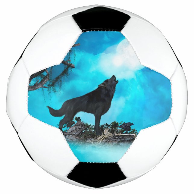 Awesome wolf soccer ball (Front)