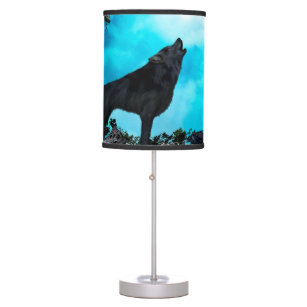 Awesome wolf table lamp