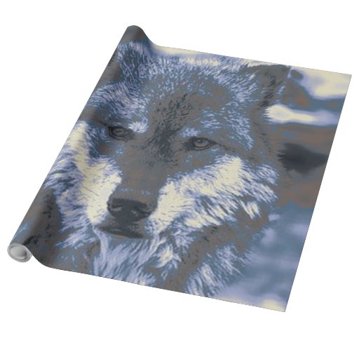 Awesome Wolf Wrapping Paper | Zazzle