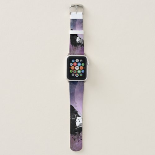 Awesome wolves apple watch band