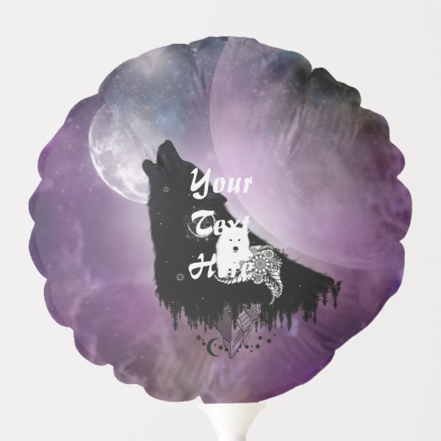 Awesome wolves balloon (Front)