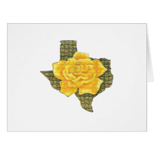 Awesome Yellow Rose Of Texas Pattern Flower Cards