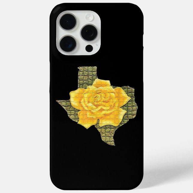 Awesome Yellow Rose Of Texas Pattern Flower Case-Mate iPhone Case (Back)