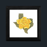 Awesome Yellow Rose Of Texas Pattern Flower Gift Box<br><div class="desc">Awesome Yellow Rose Of Texas Pattern Flower</div>