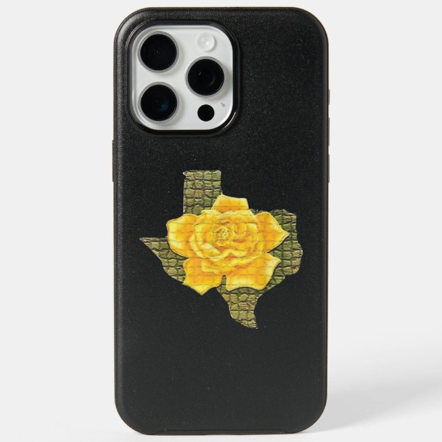 Awesome Yellow Rose Of Texas Pattern Flower  Otterbox iPhone Case (Back)