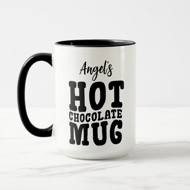 Awesome Your Name (So-And-So's) Hot Chocolate  Mug (Left)