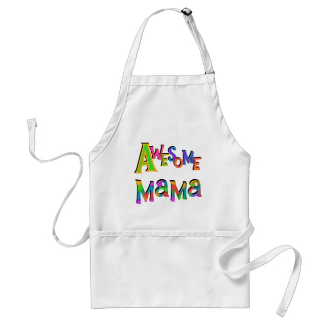 awesomemama.png adult apron (Front)