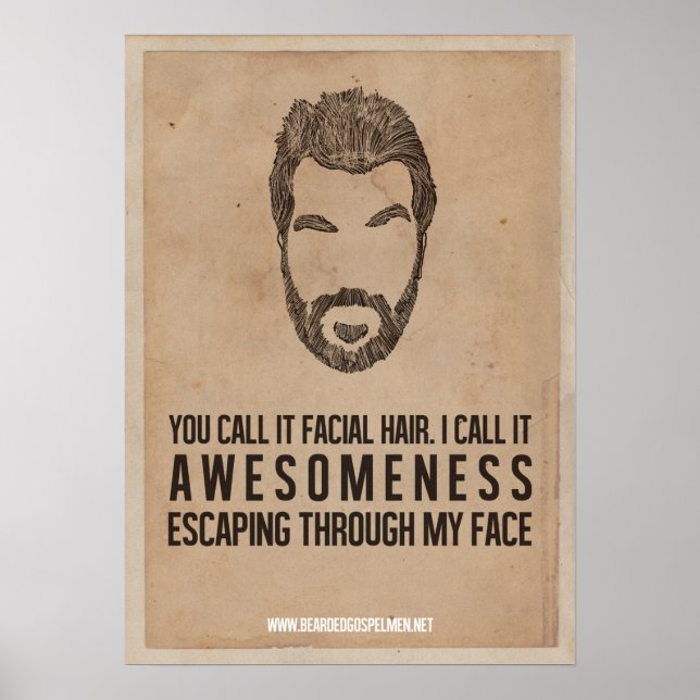 Awesomeness From the Face Poster (Front)