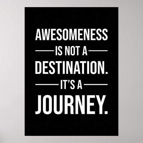 Awesomeness _ Funny Gym Hustle Success Poster