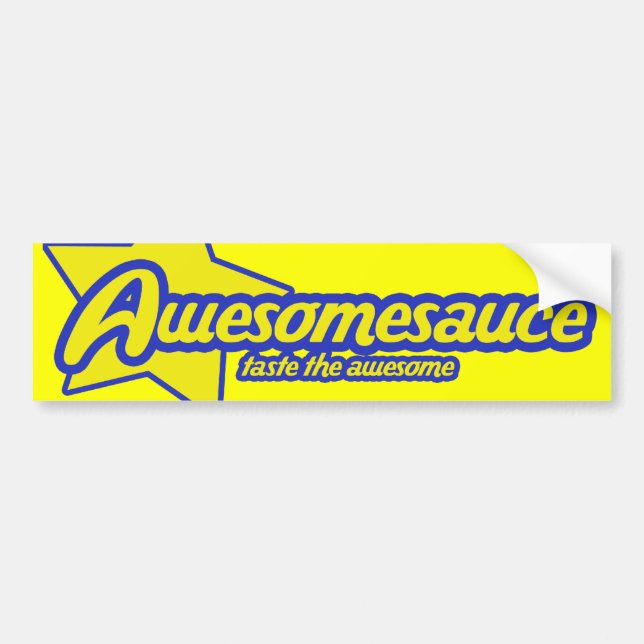 Awesomesauce Bumper Sticker (Front)