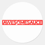 Awesomesauce Stamp Classic Round Sticker