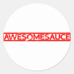 Awesomesauce Stamp Classic Round Sticker