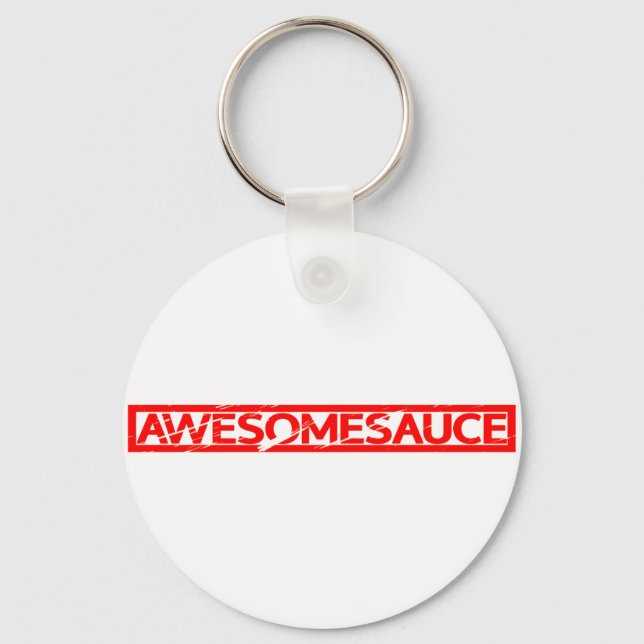 Awesomesauce Stamp Keychain (Front)