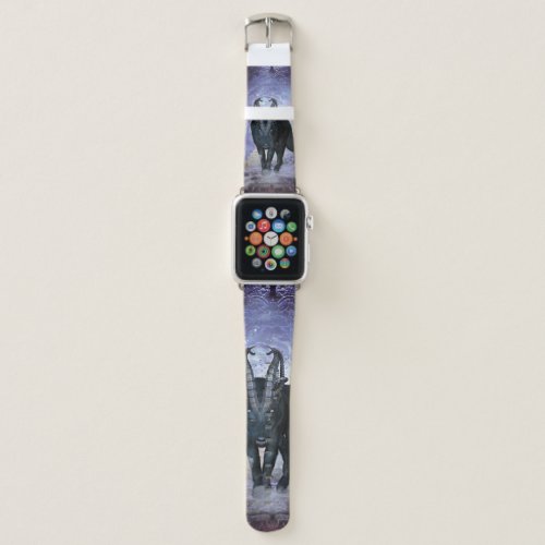 Awessome wolf apple watch band